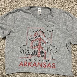 Gray University of Arkansas T-Shirt EUC XS
